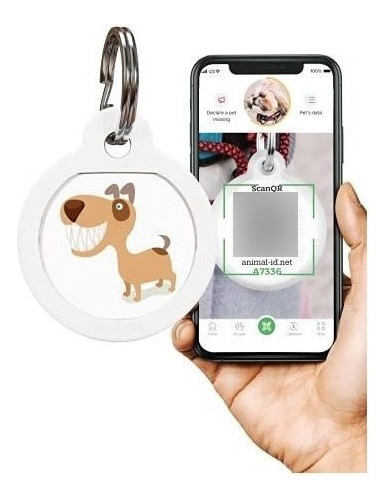 Etiquetas De Perro Qr Para Perros Y Gatos - Etiqueta De Perr