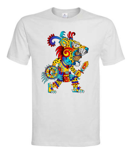 Polera Niño - Guerrero Jaguar Azteca - Diseño 100