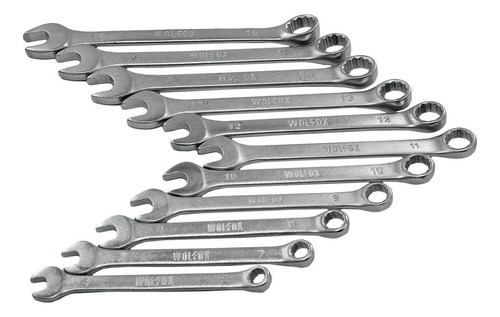 Juego Llaves Combinadas Metricas 11pzas 6-16mm Wf0202 Wolfox
