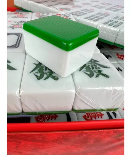 DFJU Jogos Mahjong Conjunto chinês tradicional Mahjong doméstico