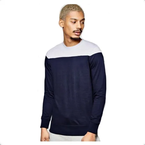Camiseta bicolor manga larga sale