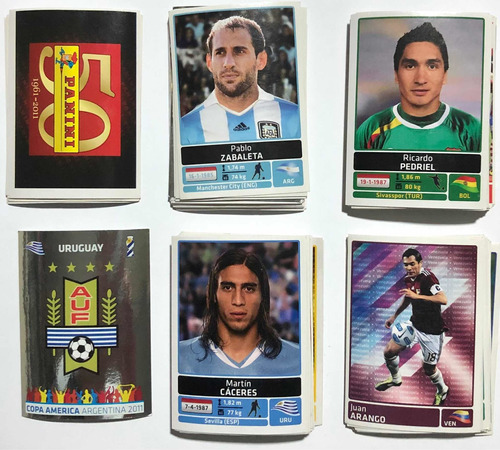 Figuritas Álbum Copa America 2011 Precio X 4  X 12 Unid Leer