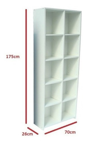 Imagen 2 de 6 de Biblioteca 10 Cubos En Melamina Mercadomuebles
