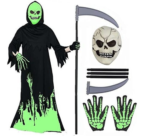 Disfraz Para Niños De Halloween Grim Reaper Para Wnnql