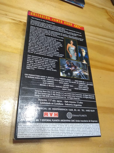 El Mañana Nunca Muere - James Bond - Brosnan - Vhs - U