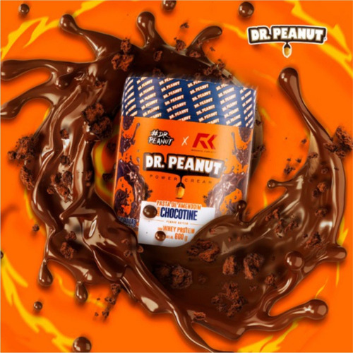 Dr. Peanut Pasta Com Melhor Sabor Do 600g Com Whey Sabor Chocotine