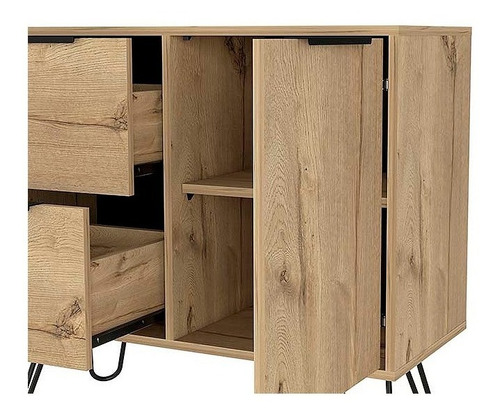 Comoda Doble Concept D-73 2p+1c 83x35x69 Cms Duna Wengue