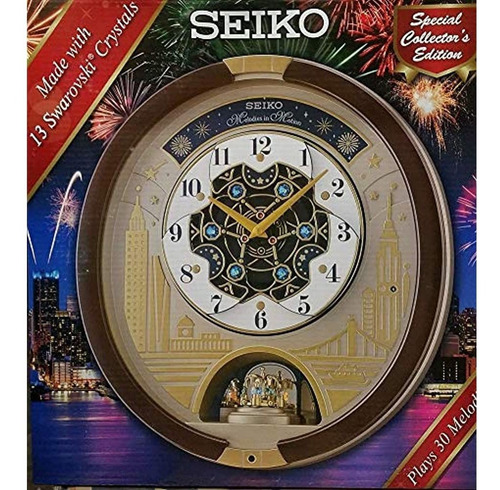 Reloj De Pared Seiko Swarovski Melody In Motion-edición 2019