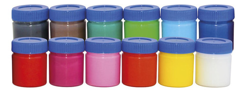 Tempera Guache Giotto - Frascos De 15ml - Caixa Com 12 Cores