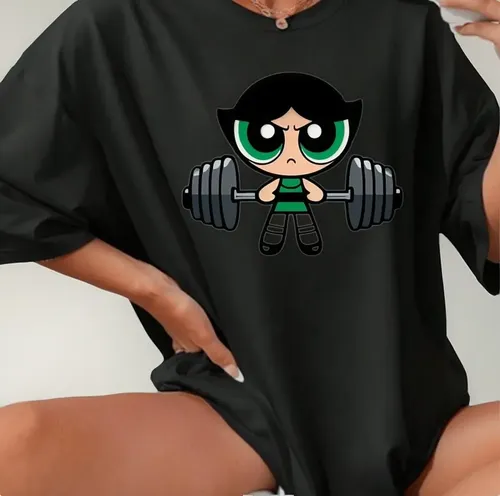 Camisetão Feminino Algodão T-shirt Gym Academia Estampada