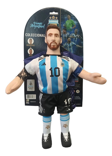 Muñeco Soft Messi Selección Argentina New Toys Cambio Ropa