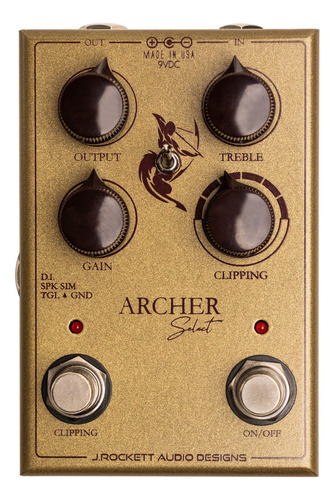 J Rockett Audio Designs Archer Overdrive Con Di Y Diodos Sel