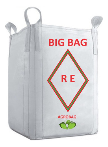 Big Bag P/ Ensacar Reciclagem Entulho 1000kg 1m³ Ref-c1