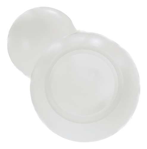 Pantalla Redonda Plástico Blanco Lisa