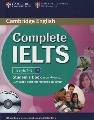 Complete Ielts Bands 4/5 - Student's Book With Key + Cd-rom, De Brook-hart, Guy. Editorial Cambridge University Press, Tapa Blanda En Inglés Internacional