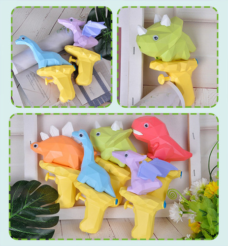 Imagen 6 de 8 de Pistola De Agua De Dinosaurio Juguete Para Niños Regalo 5p