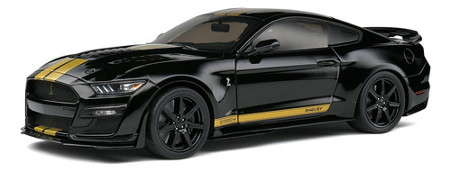 Miniatura Ford Mustang Shelby Gt500-h (Hertz) 2023 Preto 1:18 Solido