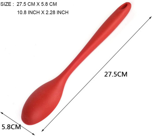 Juego De Cucharas De Mezcla Antiadherentes De Silicona 2, Al