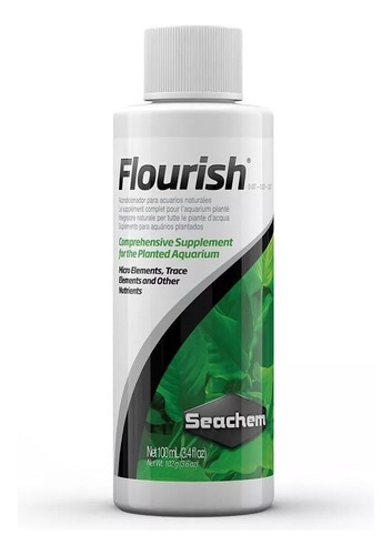 Seachem Flourish 100ml Complemento Vegetal Plantas Acuaticas