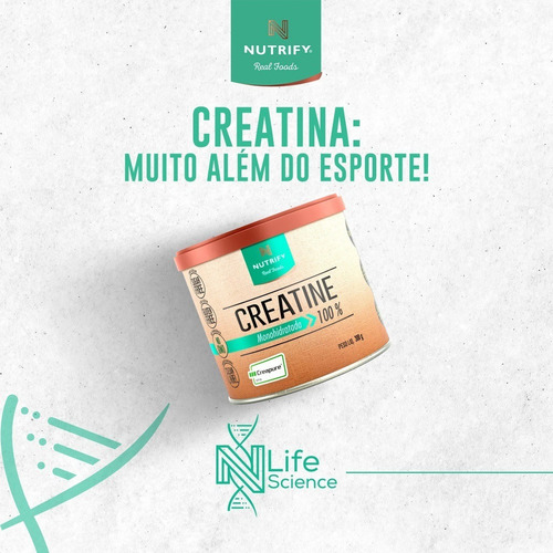Imagem 7 de 11 de Creatina Nutrify 300g Creatine 100% Monohidratada Creapure Sabor Neutro