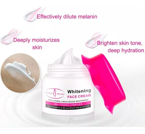 Imagen 4 de 6 de Aichun Crema Facial Remueve Manchas Oscura Aclaradora