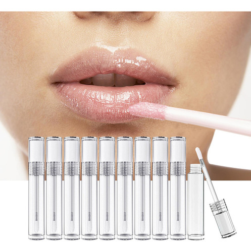 10 Uds. De Botellas De Brillo De Labios, Contenedores De