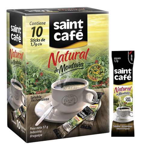 Saint Cafe Soluble Natural De Montaña X10 Sticks /superstore