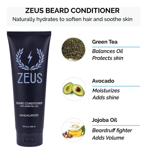 Zeus Kit De Lavado De Barba Con Bolsa De Aseo De Viaje, Cham