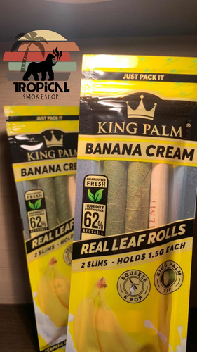 Imagen 1 de 7 de King Palm Wrap Slimsize Bananacream Osandia (2 Pack) Blunt