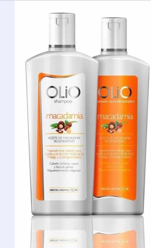 Shampoo + Balsam Olio Con Aceite De Macadamia X420 Ml