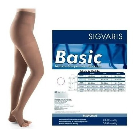 Meia Calça Media Compressão Dynaven Basic 20-30mmhg Sigvaris