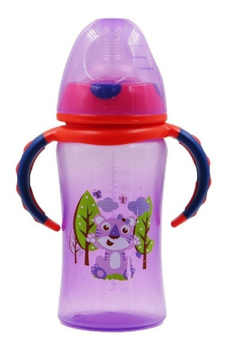 Mamadera Tetero Con Asas Para Bebe Biberon 300ml F-108