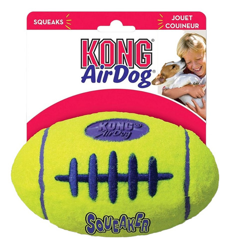 Kong® Airdog Squeaker Football Con Sonido Para Perros Small