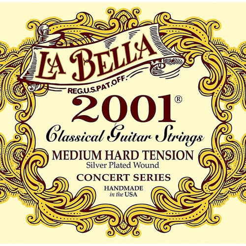 Cuerdas Nylon  La Bella 2001 Med-hard Para Guitarra Clásica