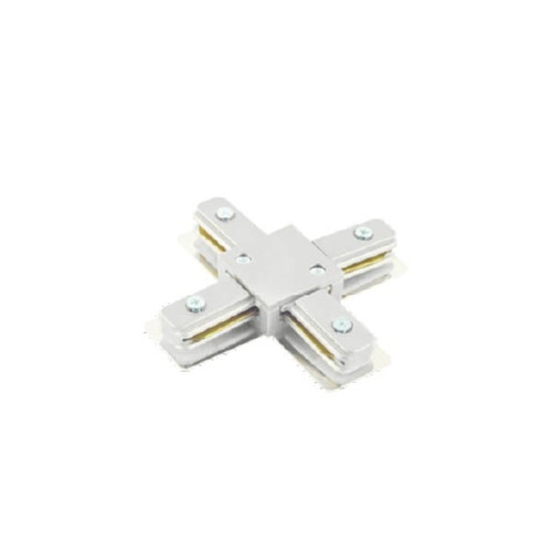 Conexão X Luminaria Trilho Eletrificado Branco - Conector X