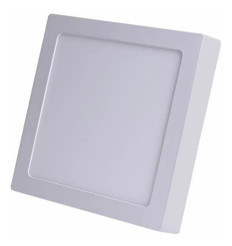 Painel Plafon 12w Luminaria Led Quadrado Sobrepor