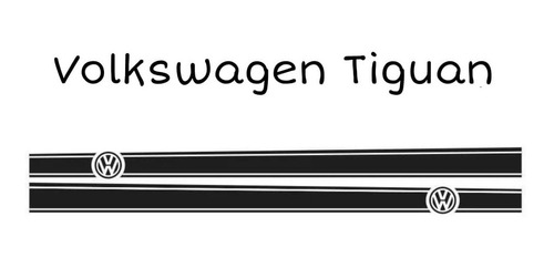 Vinil Stiker Estampado Rótulo Lateral Volkswagen Tiguan #5