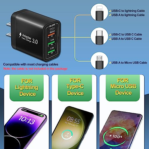 Cargador Usb C Para Carzonjx iPhone 15 14 13 12 11 Xs Xr X 8