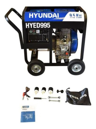 Generador Profesional Diesel Trifásico Hyundai 9.5 Kw 18 Hp 
