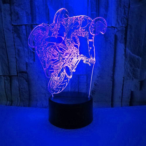 Práctico Luz Nocturna 3d For Moto, Coche, Mesa, Escritorio,