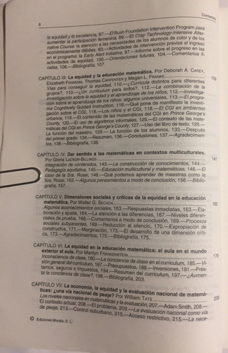 Libro Equidad Y Enseñanza De Las Matematicas: Nuevas Tendenc