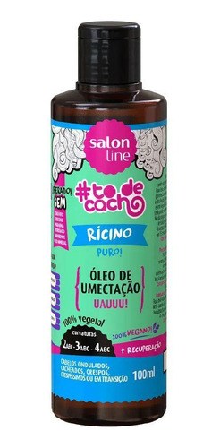 Salon Line Tô De Cacho Óleo Rícino Puro 100ml