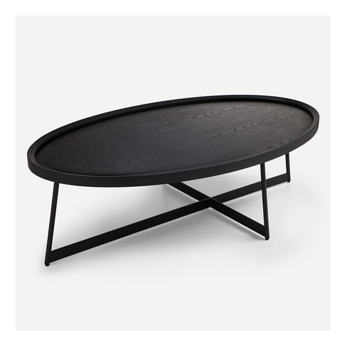 Mesa De Centro Rosen Liberty 120 X 70 Cm Negro