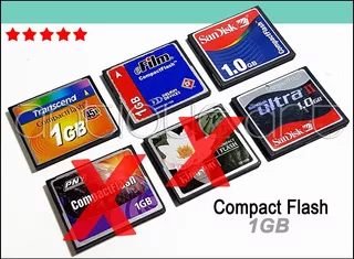 A64 Tarjeta Memoria Cf 1gb Compact Flash Sandisk O F E R T A