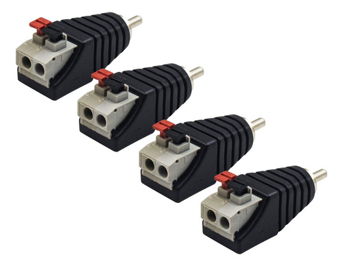 Adaptador De Cable De Altavoz A Rca Poyiccot 4 Piezas