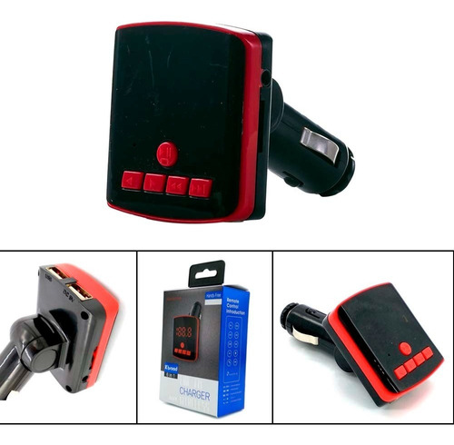 Tansmisor Receptor Bluetooth Por Fm Doble Usb Carga Mp3 Car