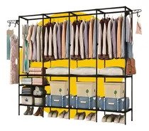 Comprar Arara Cabideiro Roupa Closet 4 Colunas Organizador Sapateira
