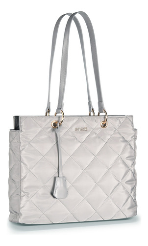 Bolsa Tote Enso Mujer Eb244306tt Plata Color Plateado