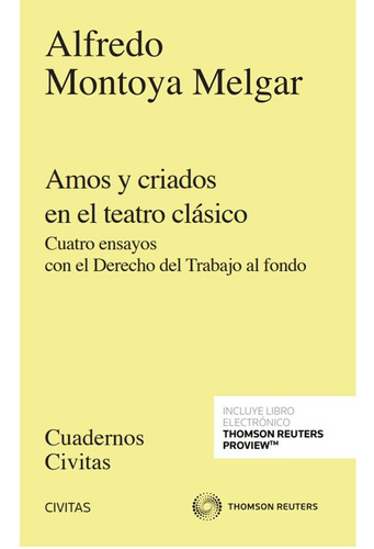 Amos Y Criados En El Teatro Clasico (libro Original)