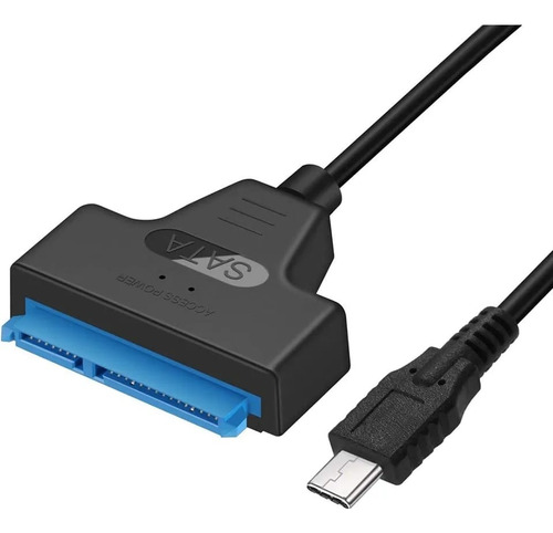 Usb 3.0 P/ Sata Tipo-c Type-c 2 Em 1 Cabo Adaptador De Disco